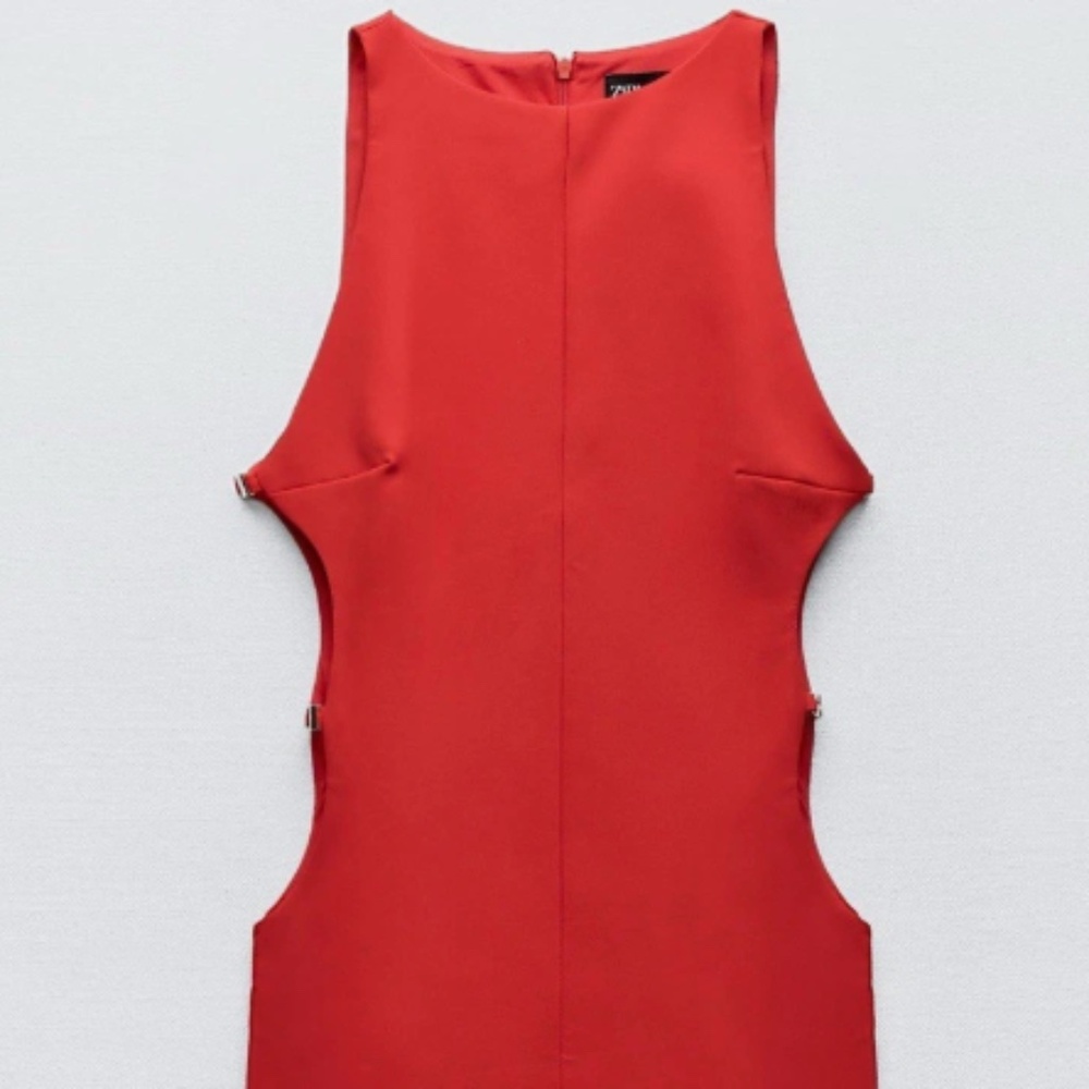 Zara Red Cutout Dress